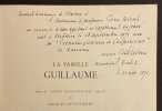 La famille Guillaume.. PETITPIERRE (Jacques)