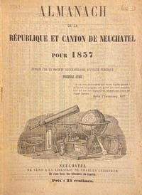 Almanach de la République et Canton de Neuchatel pour 1857 (Première année).