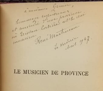 Le musicien de province.