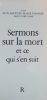 Sermons sur la mort et ce qui s'en suit.. VIANNEY (Jean-Baptiste-Marie, saint curé d'Ars)