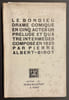 Le Bon Dieu. Drame comique en cinq actes, un pr&eacute;lude et quatre interm&egrave;des compos&eacute; en 1920.. ALBERT-BIROT (Pierre)