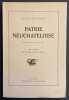 Patrie neuch&acirc;teloise II. Recueil de chroniques d'histoire regionale.. PETITPIERRE (Jacques)