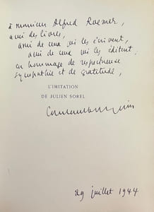 L'imitation de Julien Sorel.