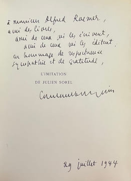 L'imitation de Julien Sorel.. BOURQUIN (Constant)