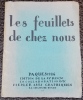 Les feuillets de chez nous. Pâques 1926 (n° 1).. collectif