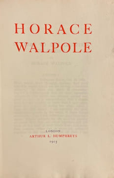 Letters to the Countess of Ossory.. WALPOLE (Horace)