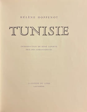 Tunisie.. HOPPENOT (Hélène)
