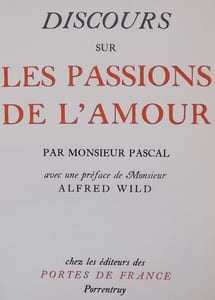 Discours sur les passions de l'amour.