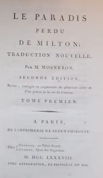 Le paradis perdu.. MILTON (John)