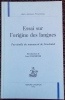 Essai sur l'origine des langues. Fac-similé du manuscrit de Neuchâtel.. ROUSSEAU (Jean-Jacques)