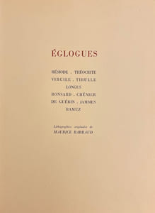 Eglogues.