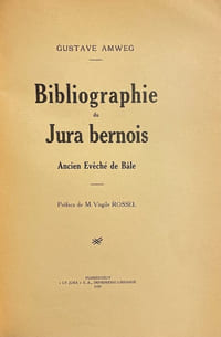Bibliographie du Jura bernois, Ancien Evéché de Bâle.
