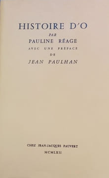 Histoire d'O.. REAGE (Pauline)