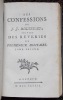 Les Confessions de J. J. Rousseau, suivies des Rêveries du promeneur solitaire.. ROUSSEAU (Jean-Jacques)