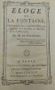 Eloge de La Fontaine, Ouvrage qui a remporté le Prix de l'Académie de Marseille, le 25 d'Août 1774.. [LA FONTAINE] - CHAMFORT (Sébastien Roch Nicolas ...