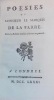 Poésies de Monsieur le marquis de La Farre.. LA FARRE (Charles-Auguste, marquis de)