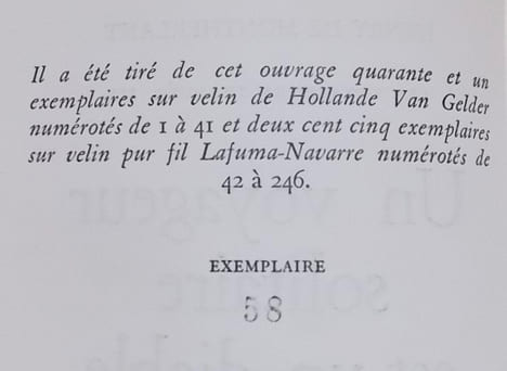 Un voyageur solitaire est un diable. (Les voyageurs traqués, III).. MONTHERLANT (Henry de)