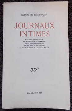 Journaux intimes.. CONSTANT (Benjamin)