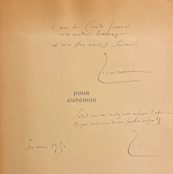 Pour Eudémon.. ZIMMERMANN (Jean-Paul)