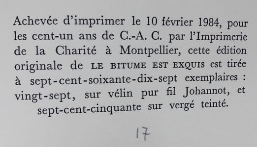 Le bitume est exquis.