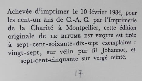 Le bitume est exquis.. [CINGRIA] - REDA (Jacques)