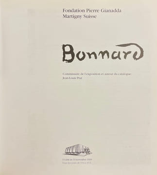 Bonnard.. [BONNARD] - PRAT (Jean-Louis)