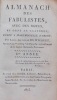 Almanach des fabulistes, avec des notes, et orné de gravures; dédié à Mademoiselle D'Ordre. I.re année.. DU WICQUET (Louis-Alexandre)