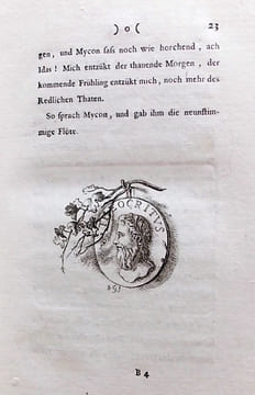 Idyllen, von dem Verfasser des Daphnis. - Gedichte, mit allergnädigsten Freyheiten.. GESSNER (Salomon)