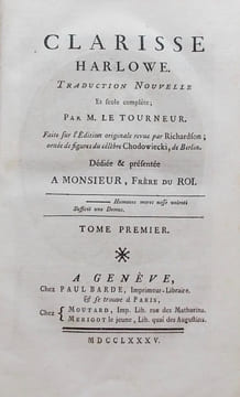 Clarisse Harlowe.. RICHARDSON (Samuel)