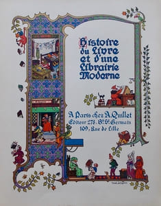 Histoire du livre et d'une librairie moderne.