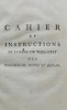 Cahier et instructions de l'ordre du Tiers-Etat des bailliages de Mantes et Meulan, remis le 26 mars 1789, à MM. Meunier du Breuil, Lieutenant-Général ...