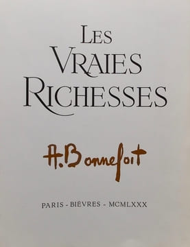 Les vraies richesses.. [BONNEFOIT (Alain)] - GIONO (Jean)