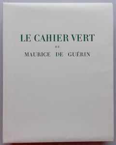 Le cahier vert.