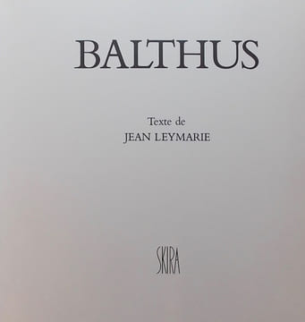 Balthus.. [BALTHUS] - LEYMARIE (Jean)
