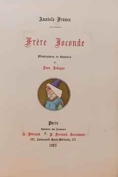 Frère Joconde.. FRANCE (Anatole)