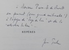 Repères. Poèmes 1962-1966.. PACHE (Jean)