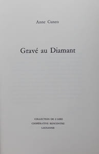 Gravé au Diamant.