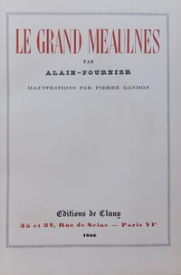 Le Grand Meaulnes.