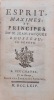 Esprit, maximes, et principes de M. Jean-Jacques Rousseau de Genève.. ROUSSEAU (Jean-Jacques)