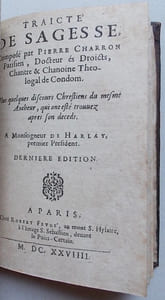 De la sagesse. Trois livres.