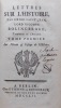 Lettres sur l'Histoire. [suivi de: "Lettres de Mylord Bolingbroke à Mylord Bathurst" et de "Reflexions sur l'exil".. BOLINGBROKE (Henri Saint-Jean, ...