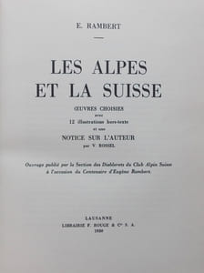Les Alpes et la Suisse.
