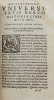 Antonii Riccoboni rhodigini De Historia Liber. Cum fragmentis historicum veterum Latinorum summa fide & diligentia ab eodem collectis & auctis.. ...