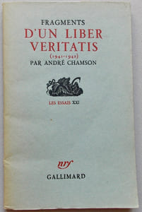 Fragments d'un liber veritatis (1941-1942).