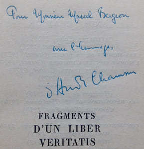 Fragments d'un liber veritatis (1941-1942).