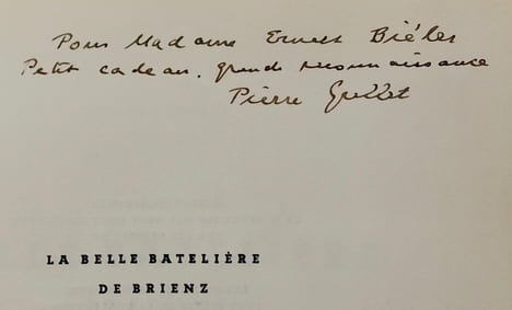 La belle batelière de Brienz.. GRELLET (Pierre)