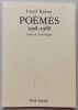 Poèmes (1958-1988).. KADARE (Ismaïl)