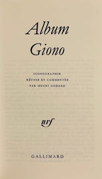 Album Giono.. [GIONO] - GODARD (Henri)