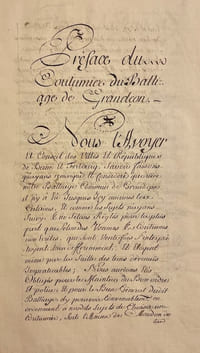 Coutumier Nouveau de la Ville et de tout le Balliage de Grandçon.