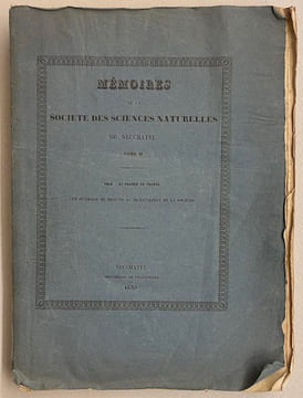 Mémoires de la Société des Sciences Naturelles de Neuchâtel. Tome II.. COLLECTIF